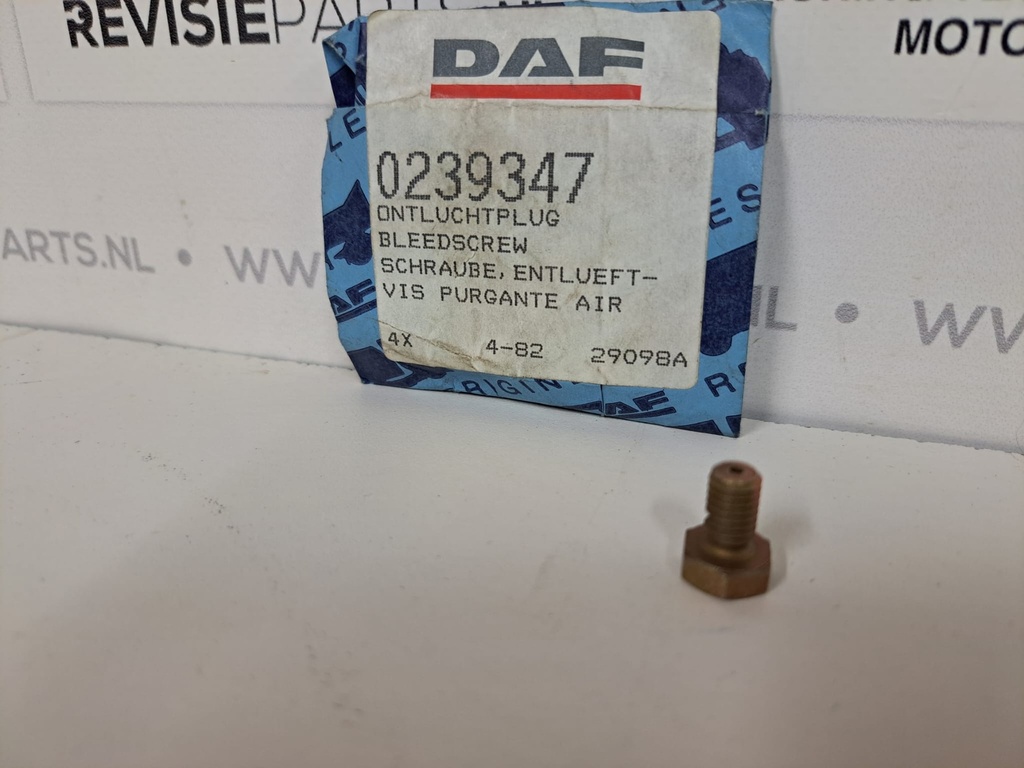 Ontluchtingsplug  DAF 1160