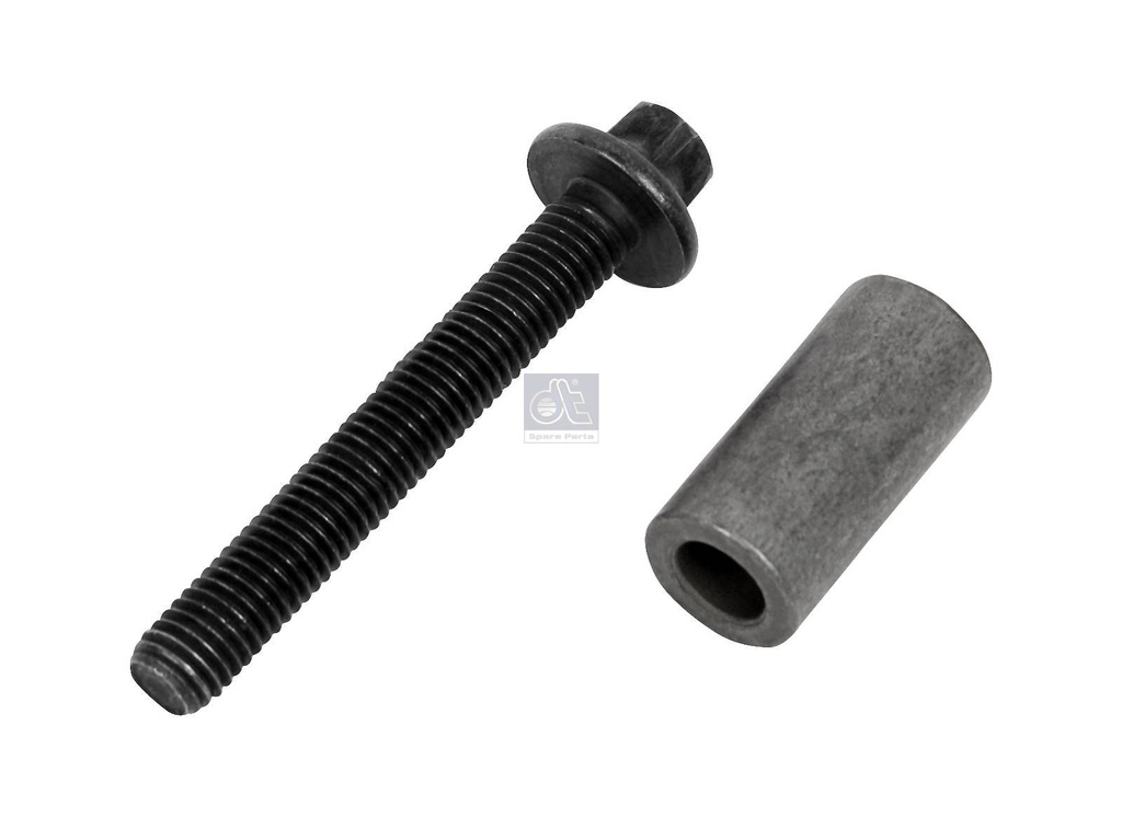 Bolt with sleeve for exhaust manifold Scania