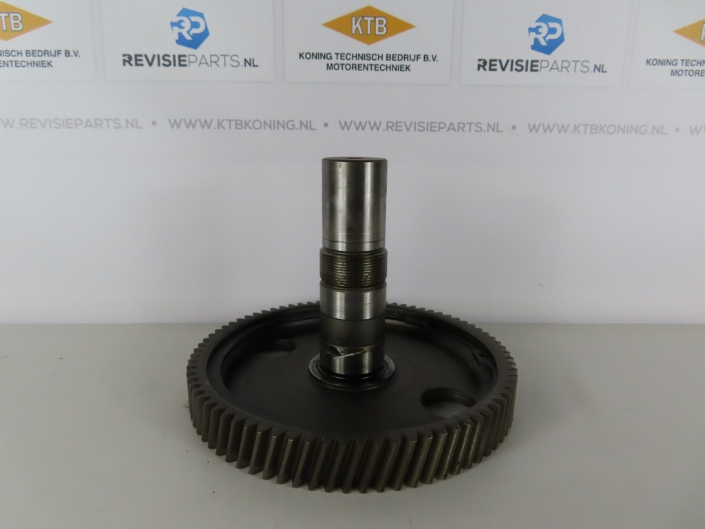 Pompaandrijving as met tandwiel Scania D14/DS14