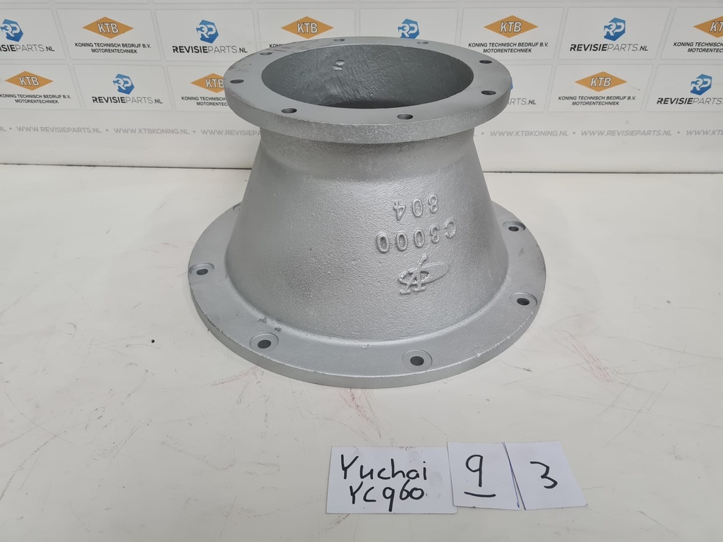 Uitlaat verloop Yuchai YC6C