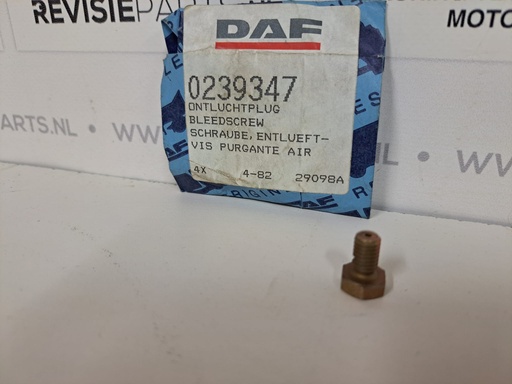 [KTB0239347] Ontluchtingsplug  DAF 1160