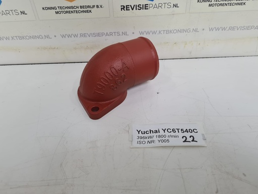 [KTBYC6T022U] Wateraansluitstuk Yuchai YC6T