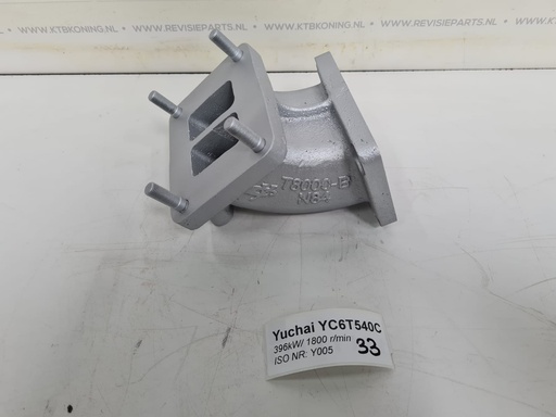 [KTBYC6T033U] Turbo aansluitflens Yuchai YC6T